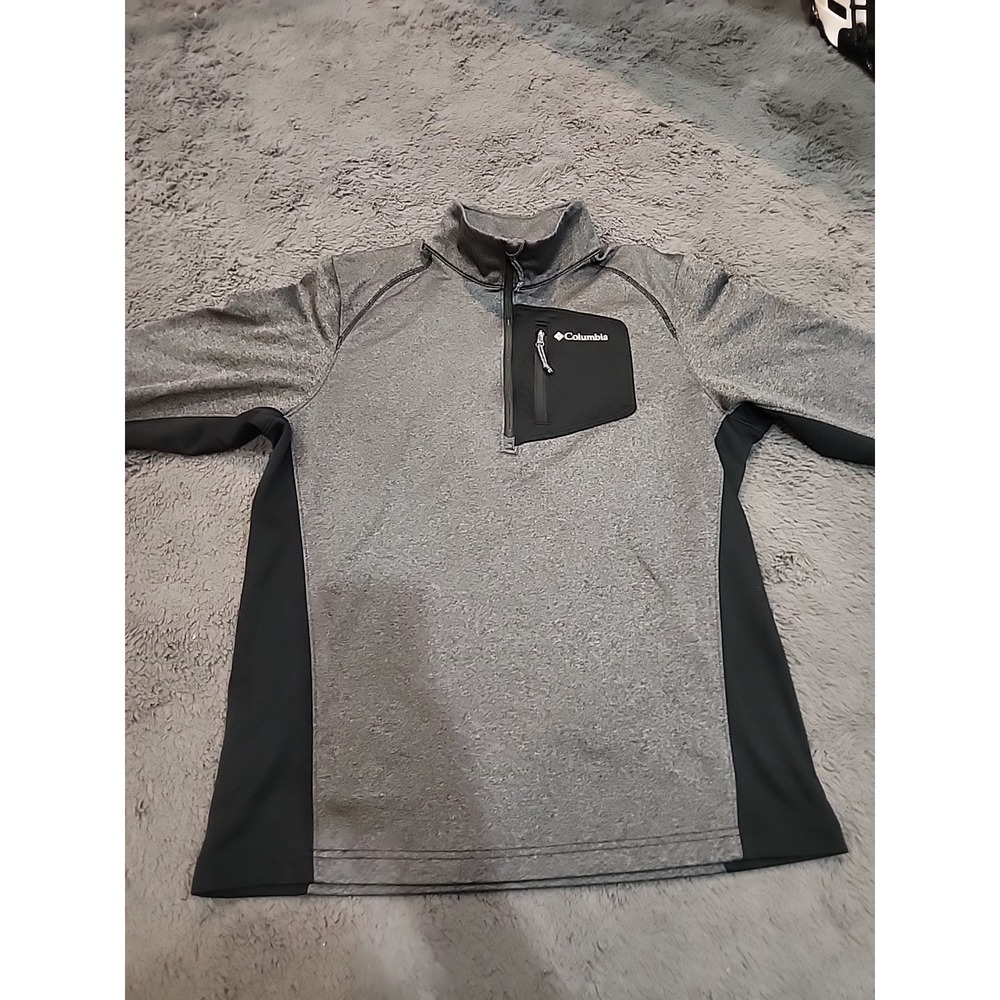 Columbia Men's 1/4 Zip Pullover Sweatshirt Size‎ Medium, Gray